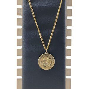 Rare Moonlanding Apollo 11 Commemorative One Small Step Pendant Necklace 22"